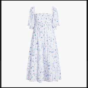 The Nesli Nap Dress in 2XL in  Blue Botanical